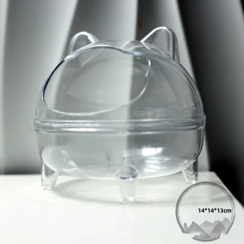 Acrylic plastic hamster toilet - acrylic,